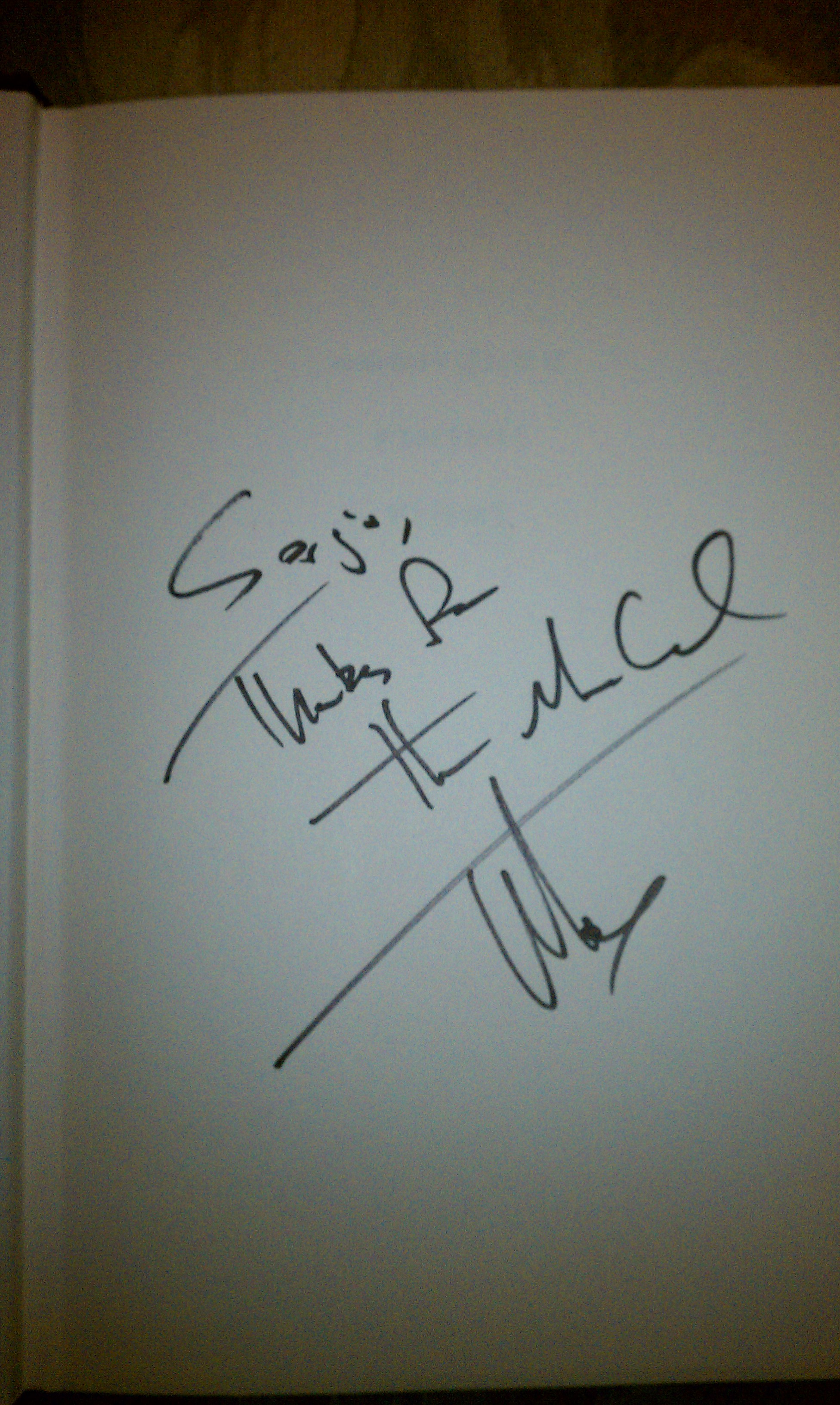 Signed by Tucker Max