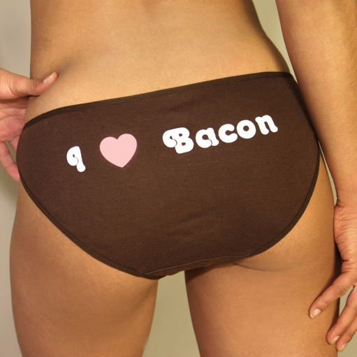 I Heart Bacon Panties