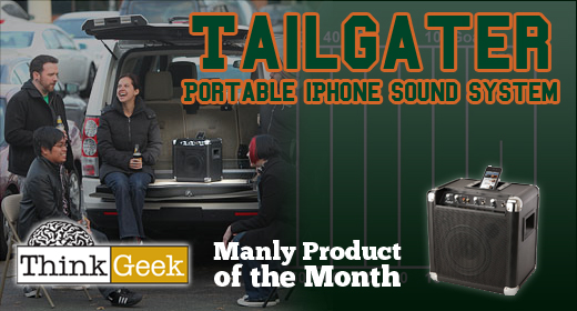 Thinkgeek Manly Product Tailgater Iphone Speaker